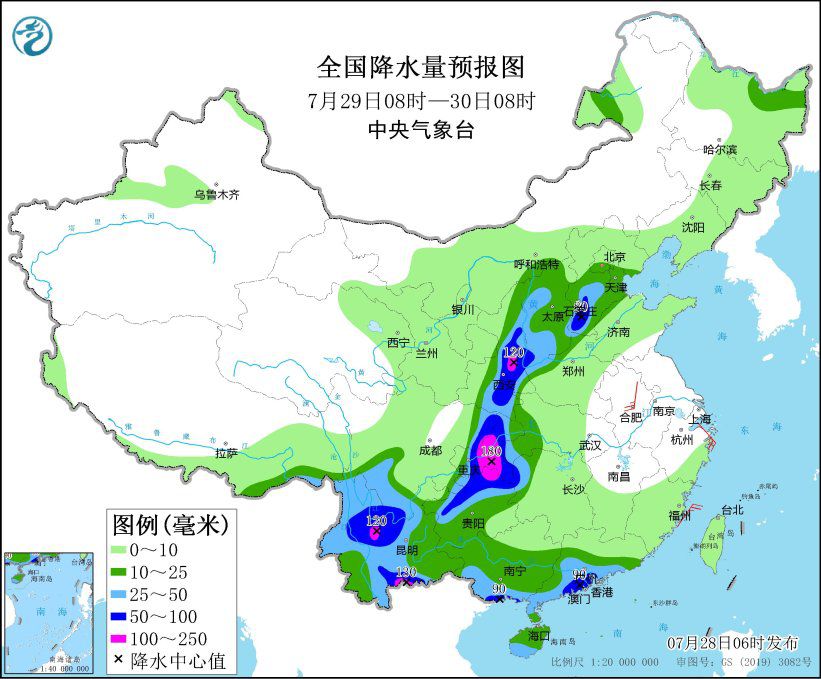 暴雨橙色预警继续发布 湘粤渝辽吉等地有强降雨